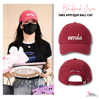 [Blackpink Jisoo Worn] EMIS Applique Ball Cap