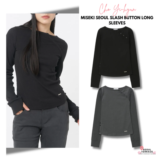 [Cho Yi-hyun Pick] Miseki Seoul Slash Button Long Sleeves
