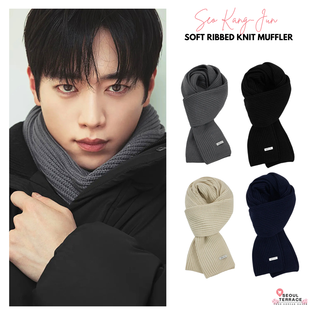 [Seo Kang-Jun Pick] Draw Fit Soft Ribbed Knit Muffler