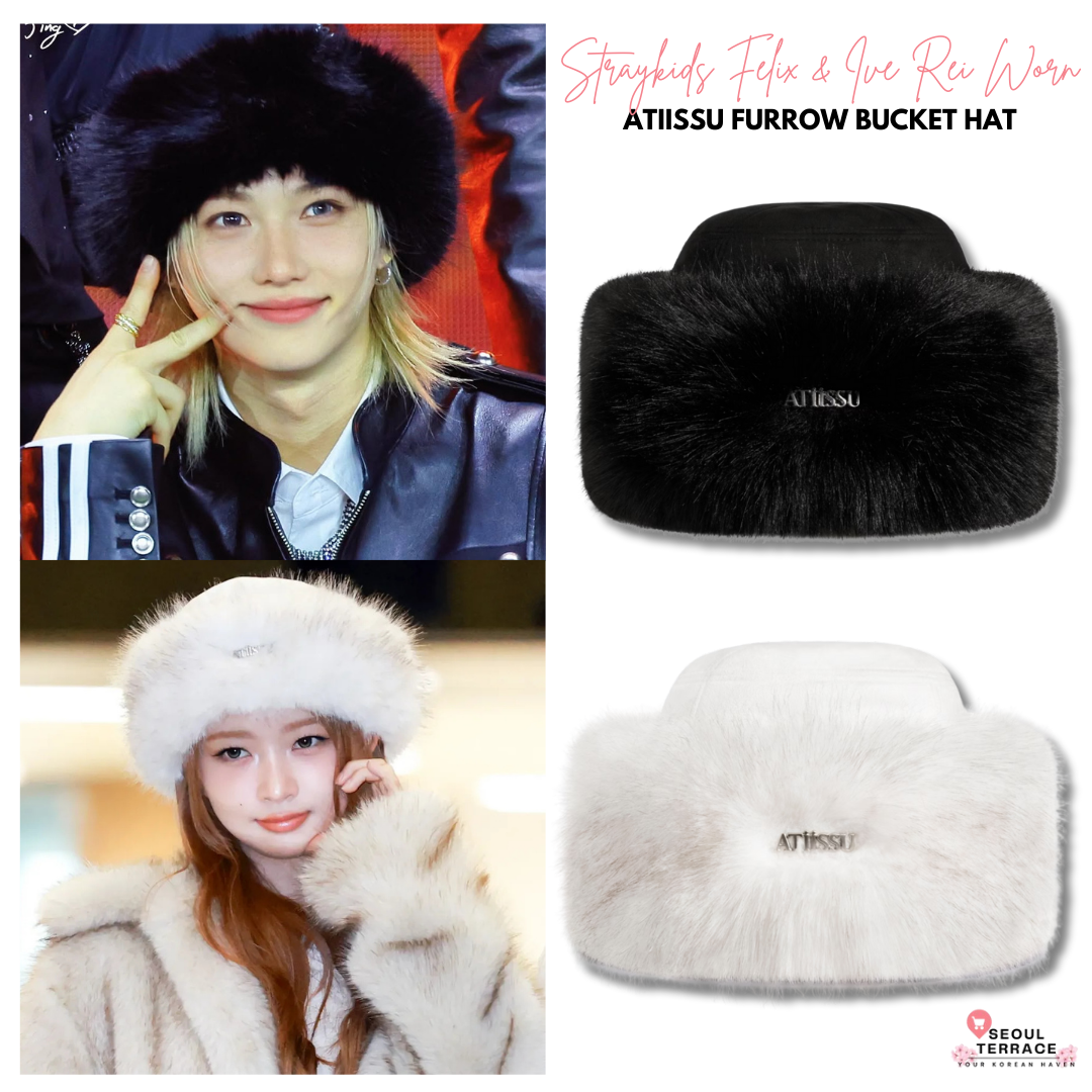 [Straykids Felix & Ive Rei Worn]  Atiissu Furrow Bucket Hat