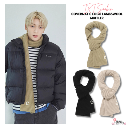 [TXT Soobin Worn] Covernat C Logo Lambswool Muffler