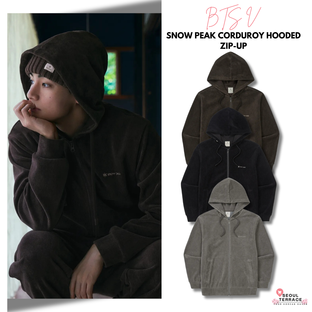[Bts V Pick] Snow Peak Corduroy Hooded Zip-Up