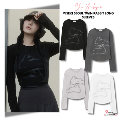 [Cho Yi-hyun Pick] Miseki Seoul Twin Rabbit Long Sleeves