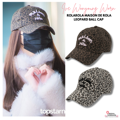 [Ive Wonyoung Worn] RolaRola Maison De Rola Leopard Ball Cap