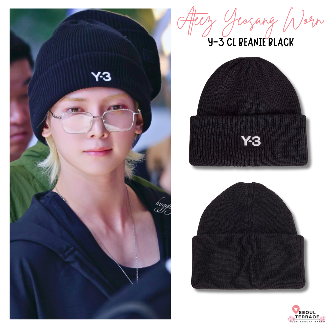 [Ateez Yeosang Worn] Y-3 CL Beanie Black