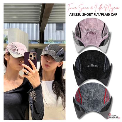 [Twice Sana & I-dle Miyeon Worn] Atiissu Short Fly / Plaid Cap