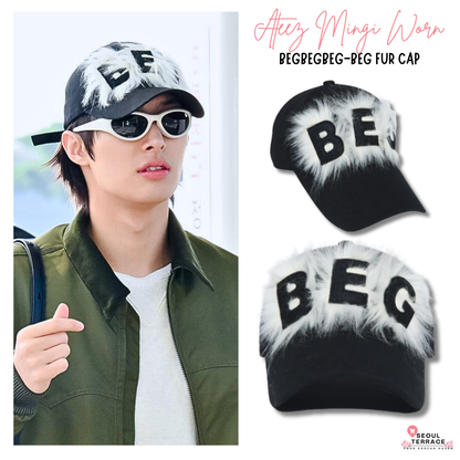 [Ateez Mingi Worn] BEGBEGBEG-BEG Fur Cap