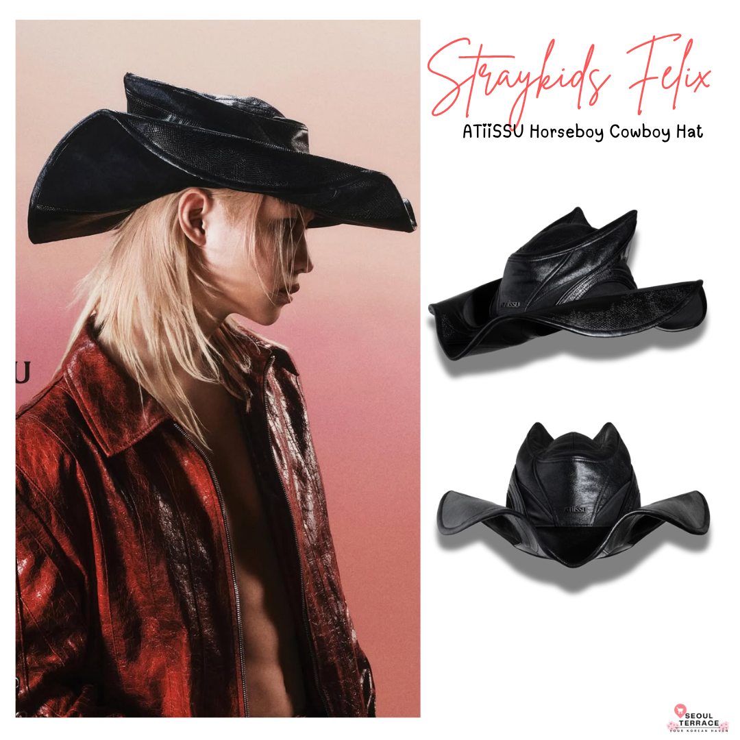 [Straykids Felix Worn] ATiiSSU Horseboy Cowboy Hat