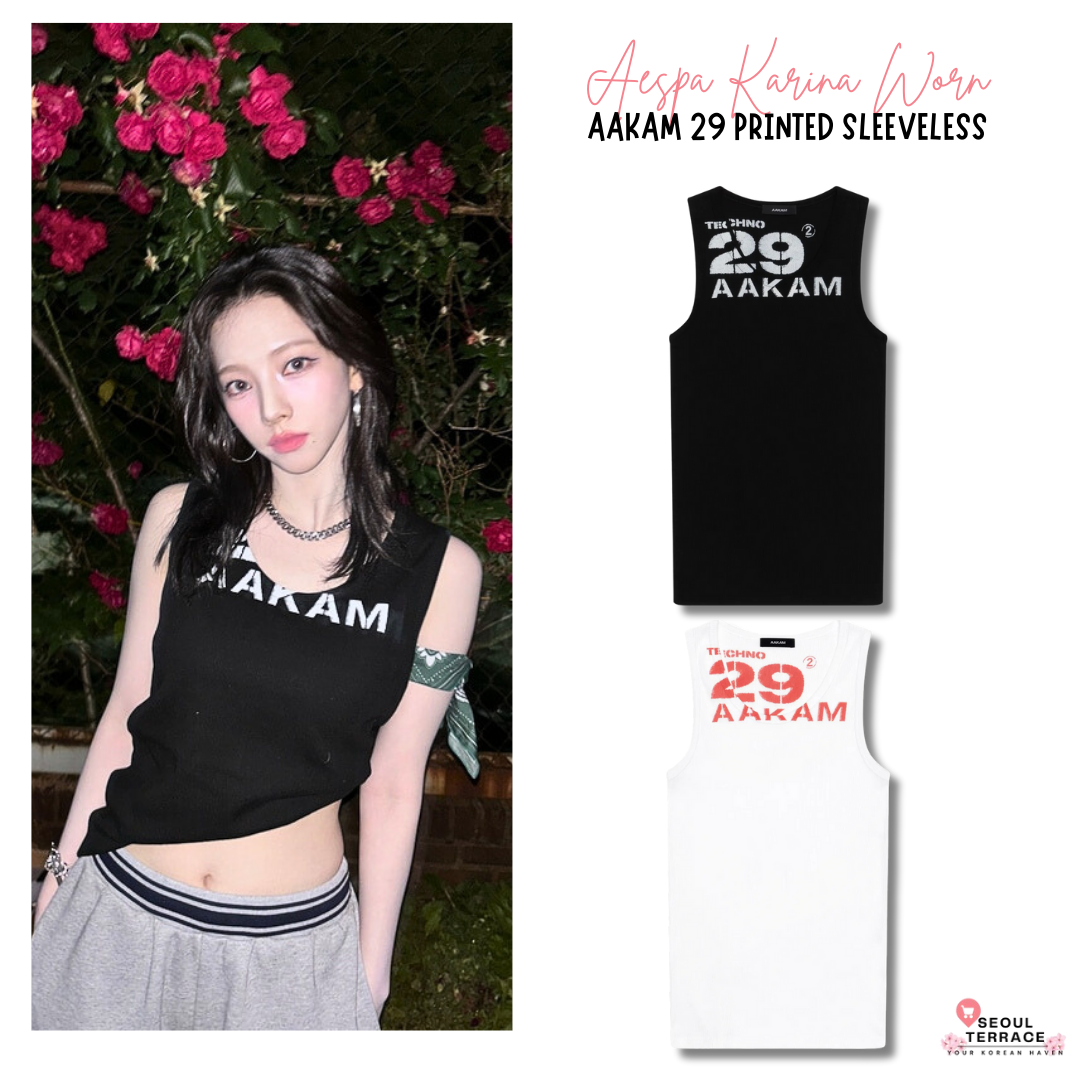 [Aespa Karina Worn] Aakam 29 Printed Sleeveless
