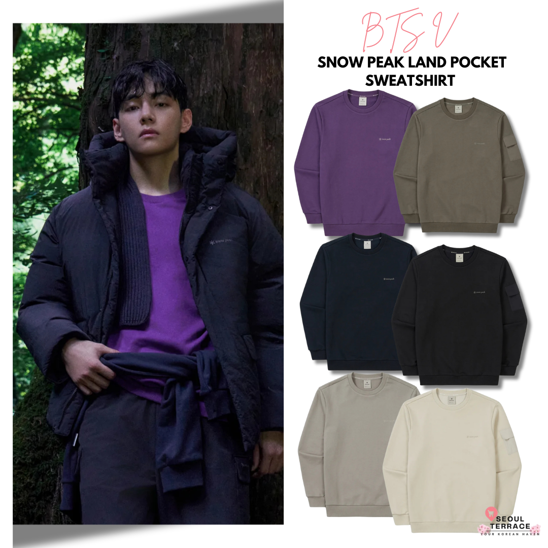 [Bts V Pick] Snow Peak Land Pocket Sweatshirt