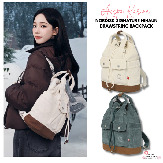 [Aespa Karina Pick] Nordisk Signature Nihaun Drawstring Backpack