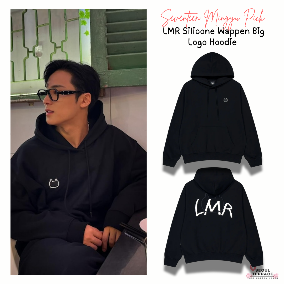 [Seventeen Mingyu Worn] LMR Silicone Wappen Big Logo Hoodie