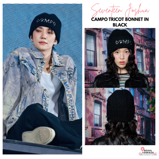 [Seventeen Joshua Worn] Campo Tricot Bonnet in Black