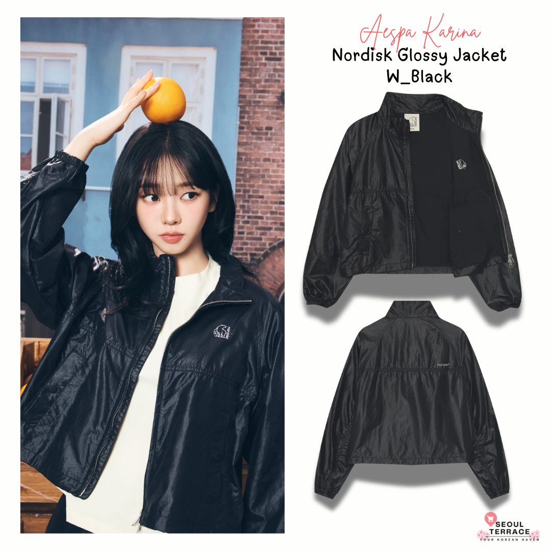 [Aespa Karina Pick] 26SS Nordisk Glossy Jacket - W_Black