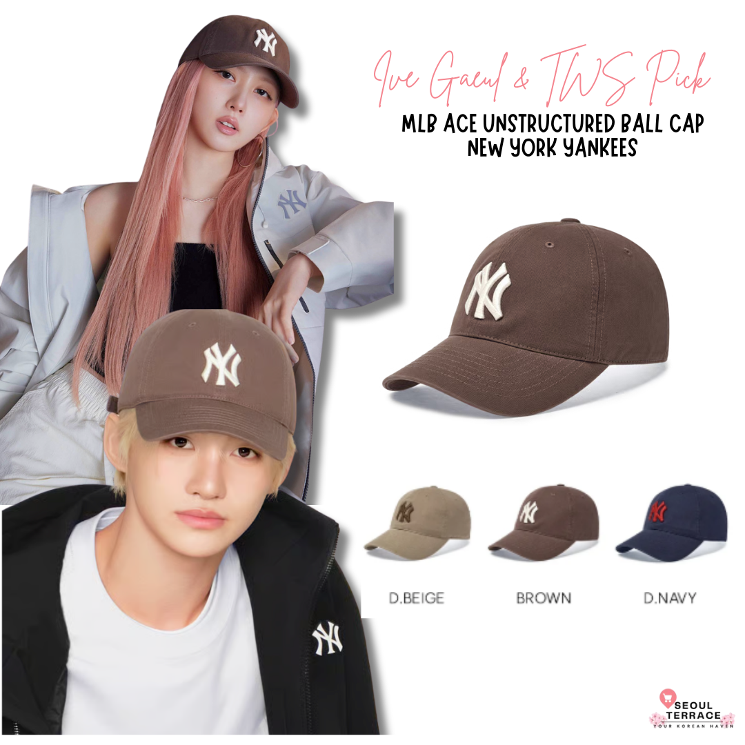 [2026 Collection/ Ive Gaeul & TWS Pick] MLB Ace Unstructured Ball Cap New York Yankees
