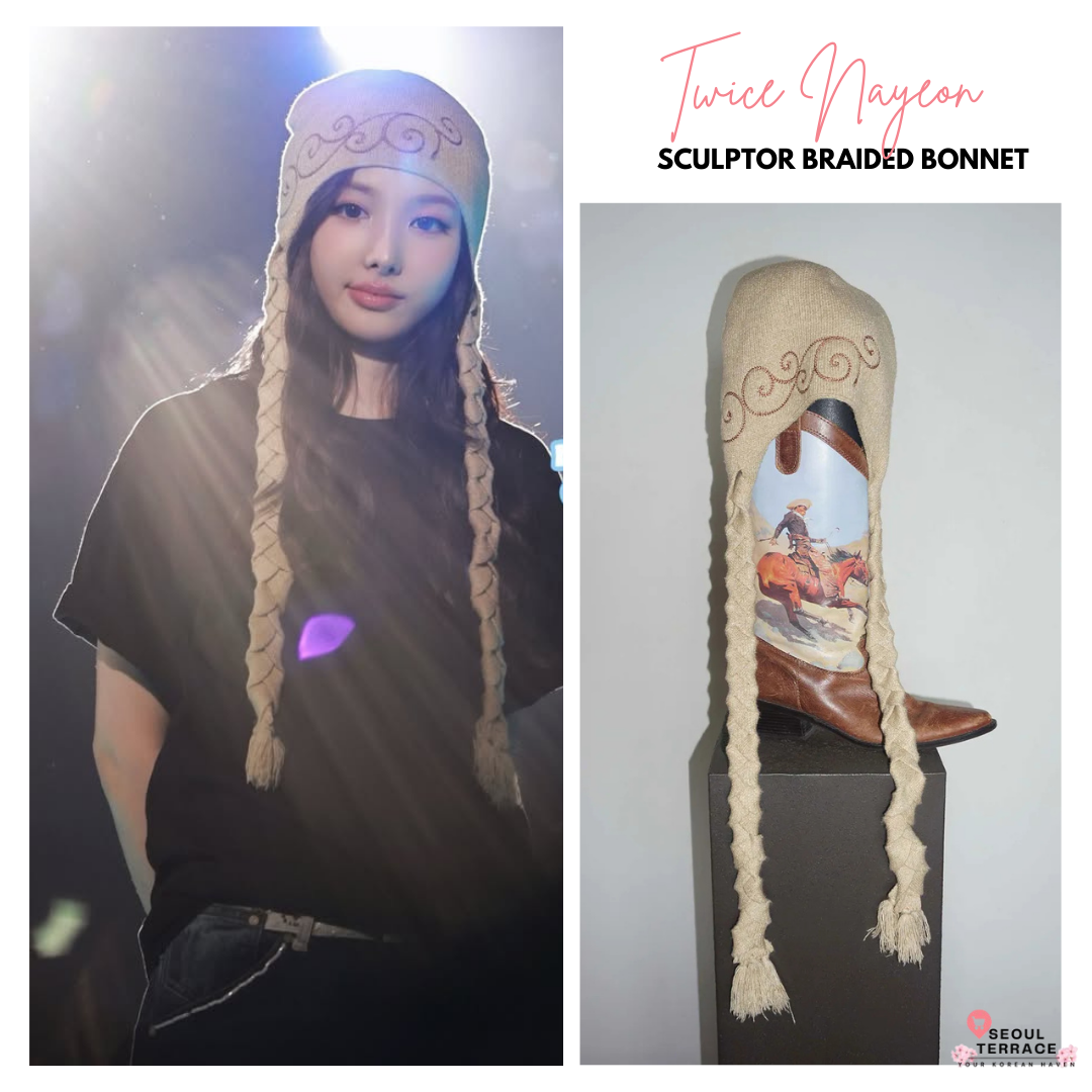 [Twice Nayeon Worn] Sculptor Braided Bonnet