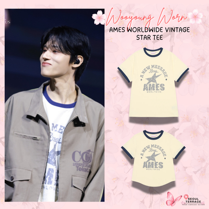 [Ateez Wooyoung Worn] Ames Worldwide Vintage Star Tee