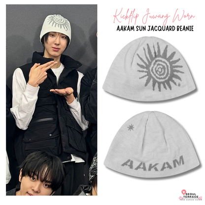 [Kickflip Juwang Worn] Aakam Sun Jacquard Beanie