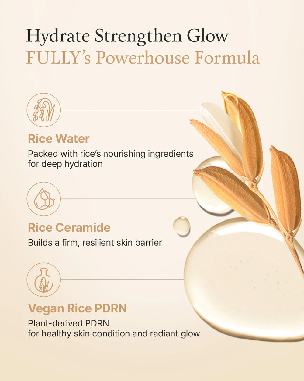 [Uhm Jung-hwa Pick /Moisturizing Glow] Fully Rice Ceramide Capsule Cream 90ml