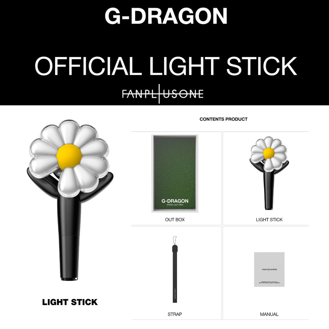 G-DRAGON OFFICIAL LIGHT STICK / CRADLE / KEYRING – SEOUL TERRACE