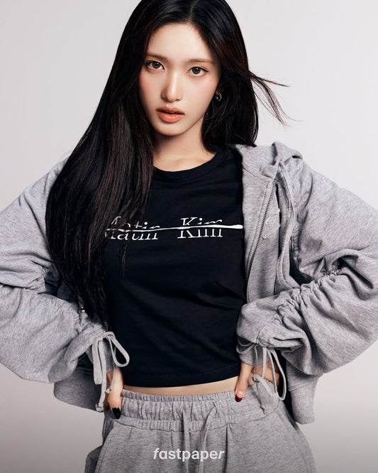 [Ive Leeseo Worn]  Matin Kim Sleeve Detail Hoody Zip up
