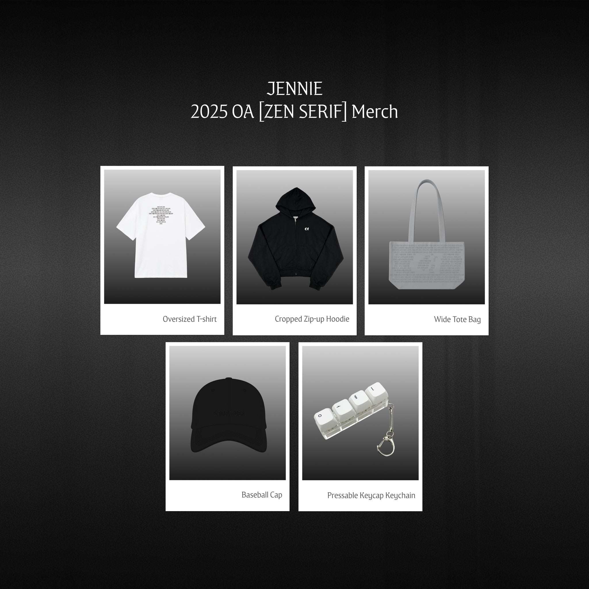 JENNIE 2025 OA [ZEN SERIF] Merch – SEOUL TERRACE