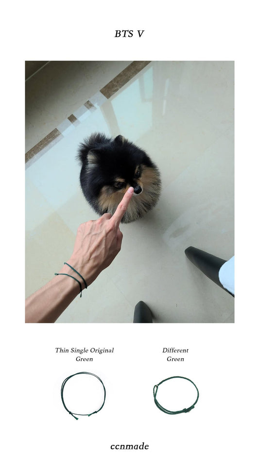 Bracelet Worn by BTS V & Kim Woo Bin - CCNMADE Thin Single Original