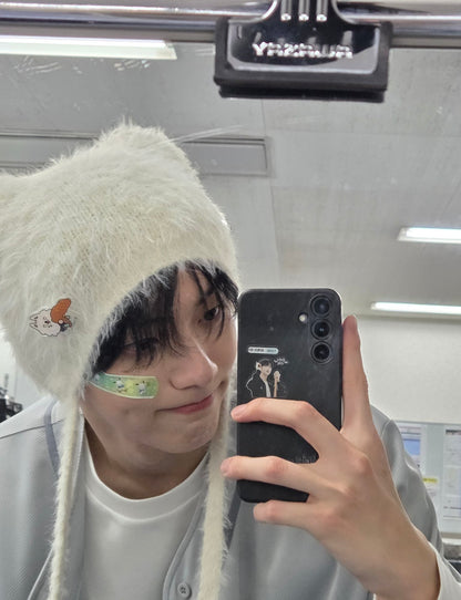 [TXT Soobin & Beomgyu Worn] LMC Teddy Fluffy Beanie