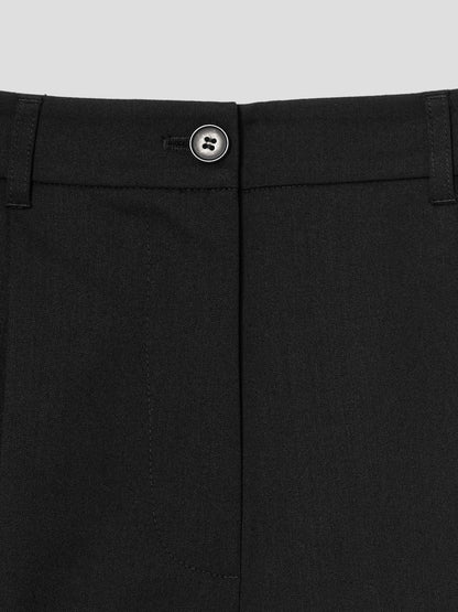 [Ive Liz Worn] 8 Seconds X Minju Kim Frill Bermuda Pants Black