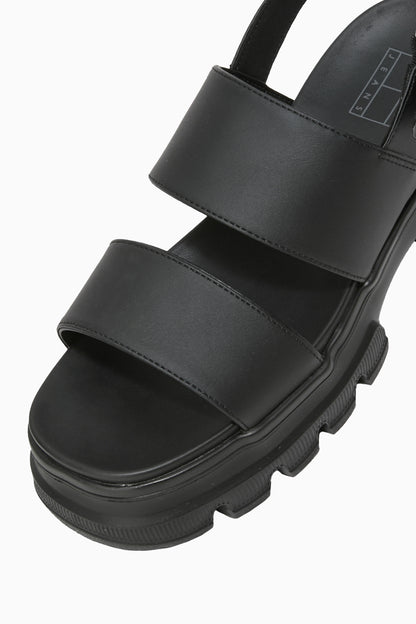 [Ive wonyoung Worn] Tommy Jeans Sashi Leather Platform Sandals
