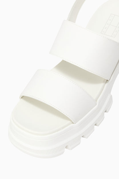 [Ive wonyoung Worn] Tommy Jeans Sashi Leather Platform Sandals