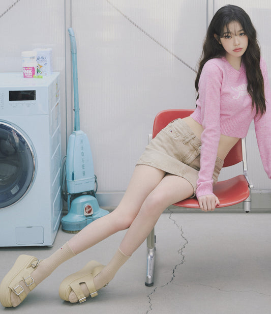 [Ive wonyoung Worn] Tommy Jeans Sia Platform Sandals