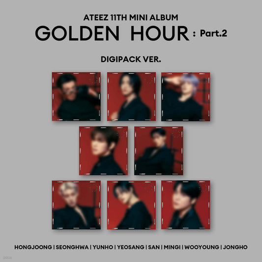 ATEEZ - 11TH MINI ALBUM GOLDEN HOUR : Part.2 DIGIPACK VERSION