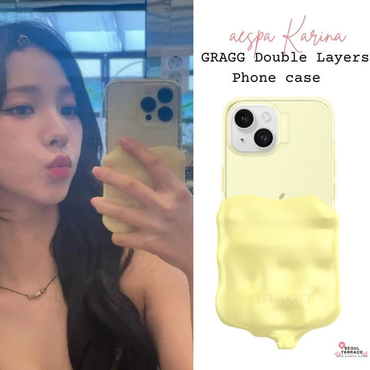 GRAGG Double Layers Phone case seen used by (aespa) Karina