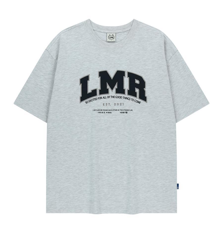 [Seventeen Mingyu Worn] LMR Lettering Logo Applique T-shirt
