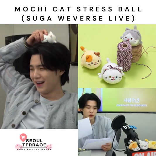 MOCHI CAT STRESS BALL (SUGA WEVERSE LIVE)