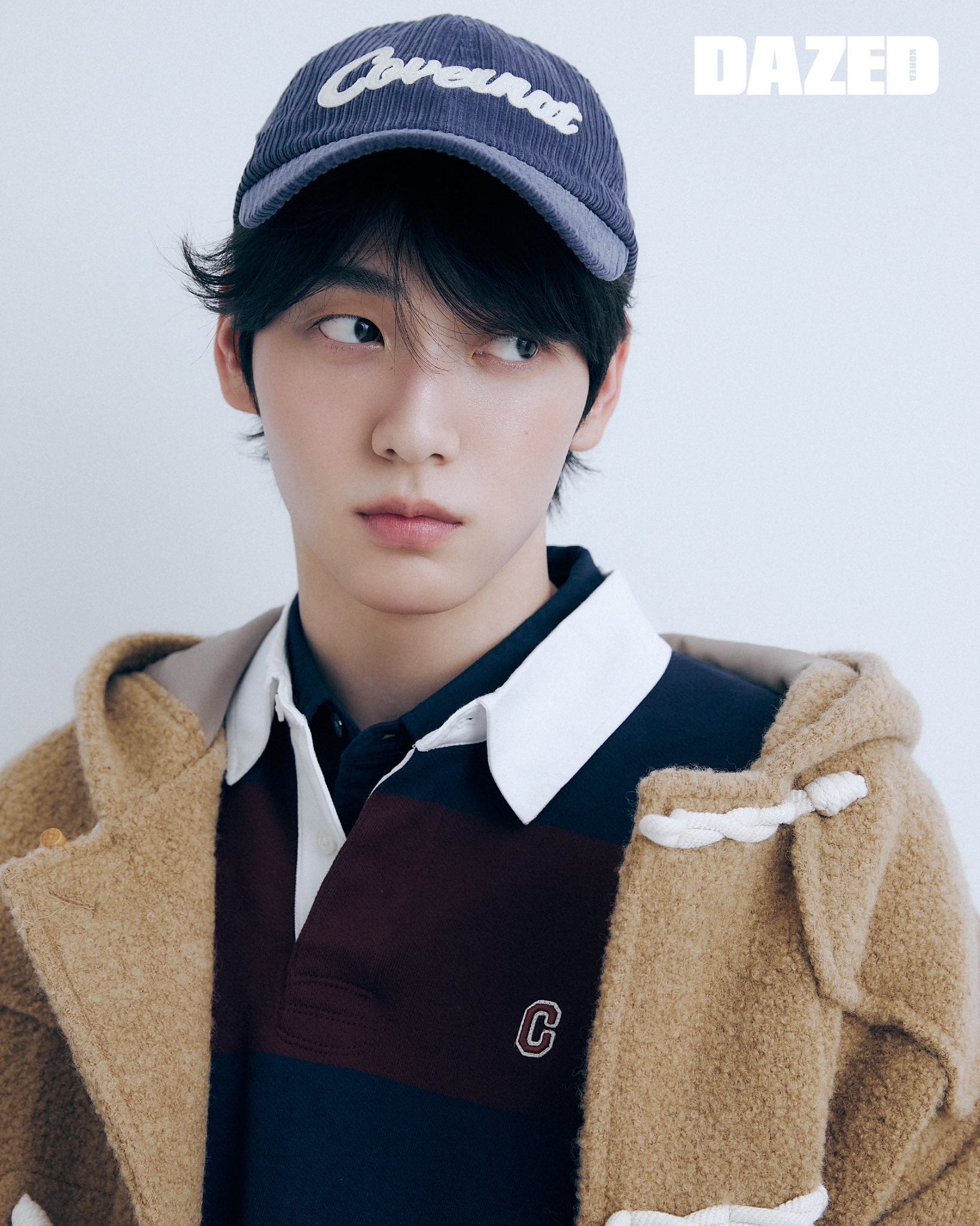 TXT Soobin Worn] Covernat Authentic Applique Corduroy Ball Cap