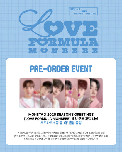 MONSTA X – 2026 Season’s Greetings “LOVE FORMULA MONBEBE”