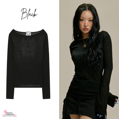 Gila Archive STAR WING SHEER LONG SLEEVE Worn by BLACKPINK JISOO
