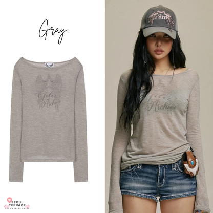 Gila Archive STAR WING SHEER LONG SLEEVE Worn by BLACKPINK JISOO