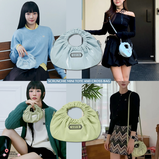 [Park Gyu-young Pick] Satur Scrunchie Mini Tote and Cross Bag