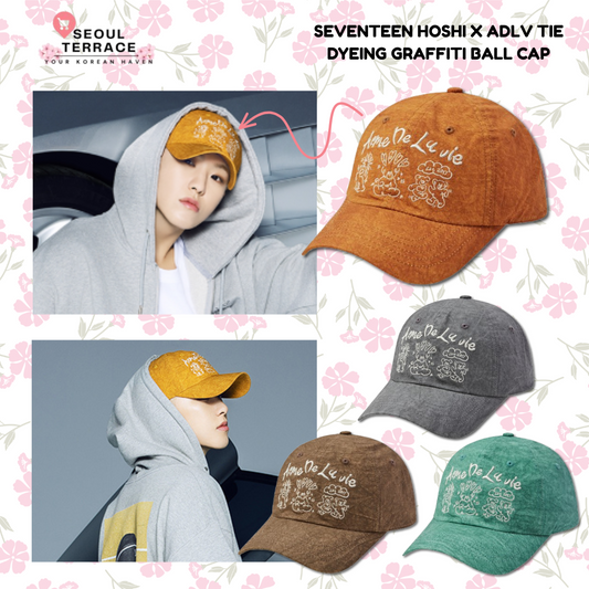 SEVENTEEN Hoshi X 25SS ADLV Tie Dyeing Graffiti Ball Cap