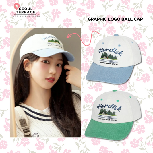 Aespa Karina X Nordisk Graphic Logo Ball Cap