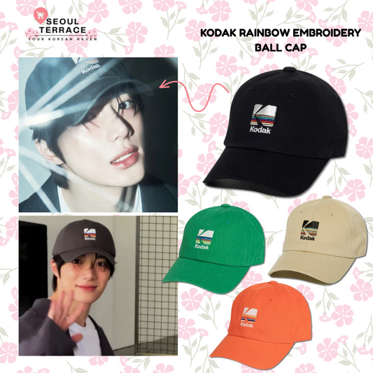 [TXT Beomgyu Worn] Kodak Rainbow embroidery ball cap