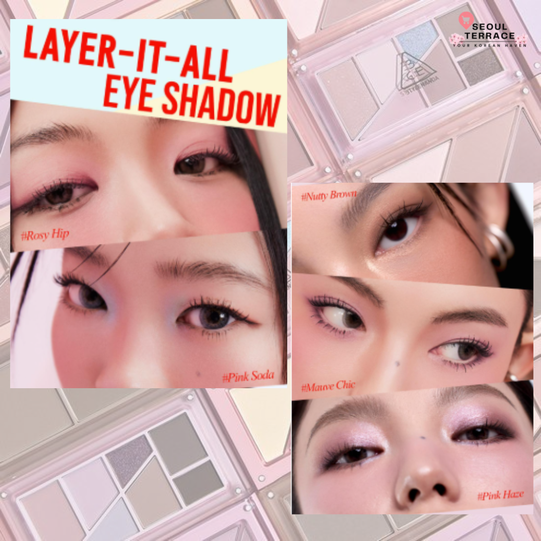 KiiiKiii Jiyu X 3CE Layer It All Eye Palette