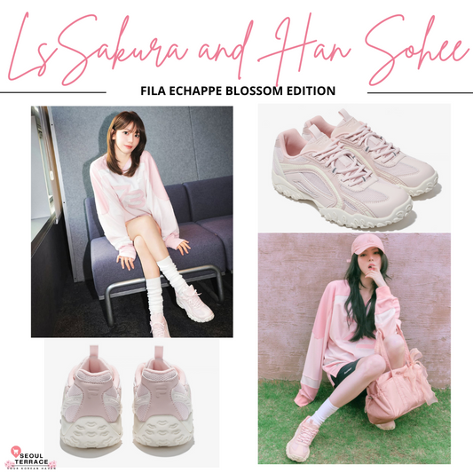 [Han So-Hee & Lesserafim Sakura Worn] Fila Echappe Blossom Shoes