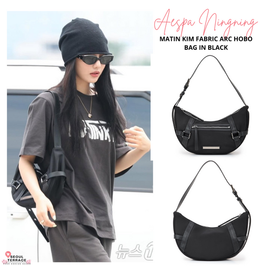 [Aespa Ningning Pick] Matin Kim Fabric Arc Hobo Bag