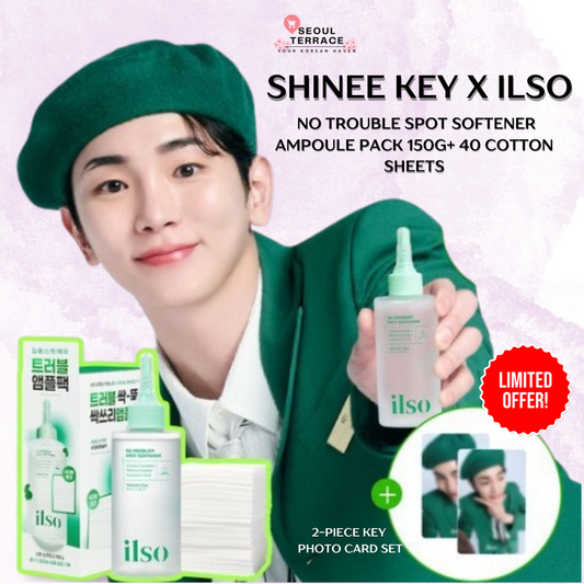 Shinee key X Ilso No Trouble Spot Softener Ampoule Pack 150g + 40 Cotton Sheets