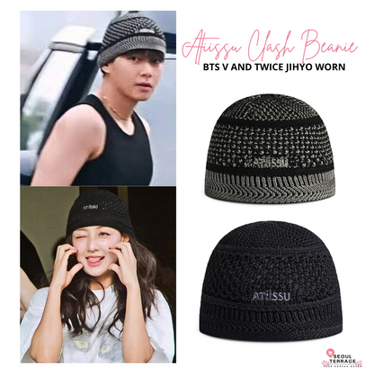 [BTS V and Twice Jihyo Worn] Atiissu Clash Beanie