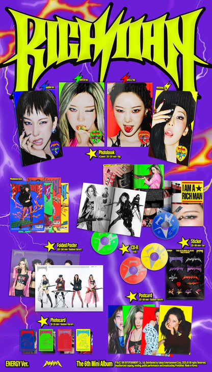 AESPA 6TH MINI ALBUM [ RICH MAN ] ENERGY VER.